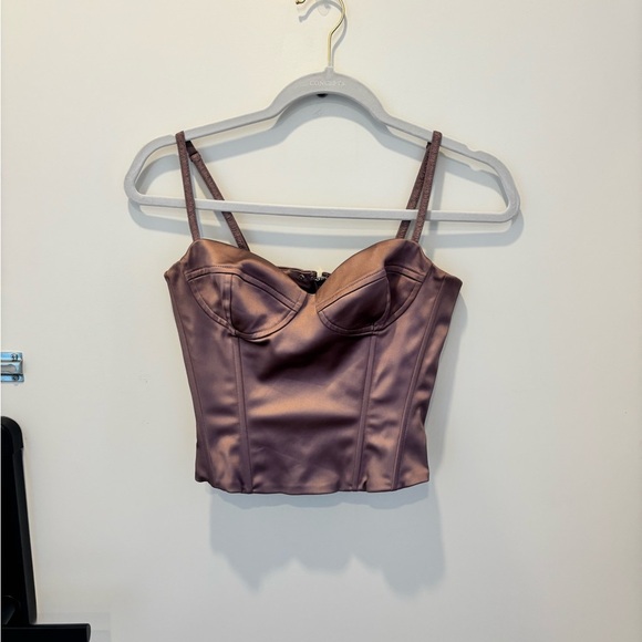 Aritzia Wilfred Bustier Corset Top in Mauve - Picture 1 of 5